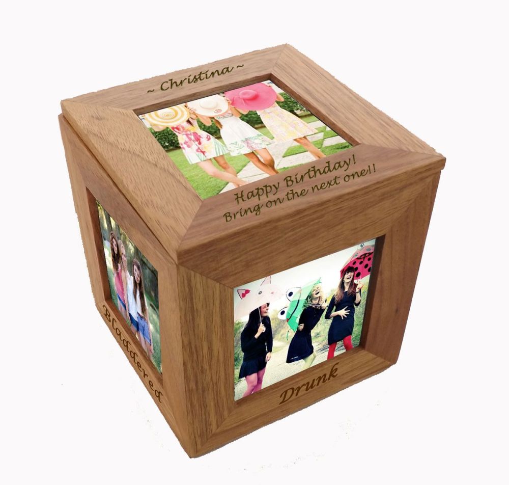 oak photo cube