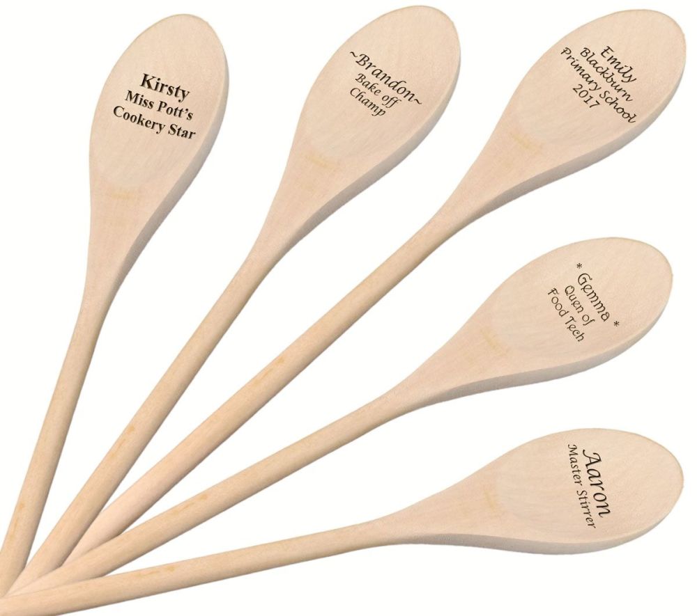 Personalised Wooden Spoon - A great unique End of Term gift for your students.