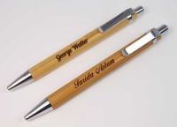 Wooden ballpoint pen from £3.50 engraved with a teacher or pupil name.