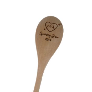 Personalised Wooden Spoon - A quirky 5th Anniversary gift.