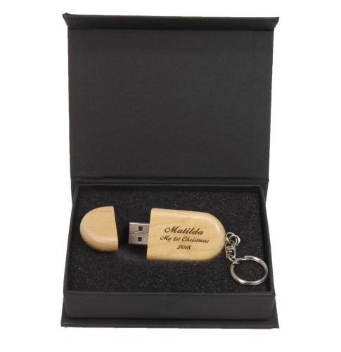Birthday Personalised Wooden Memory Stick 16GB