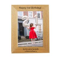 Personalised 7x5 Ash Photo Frame - Perfect Birthday gift *NEW RANGE LOWER PRICE*