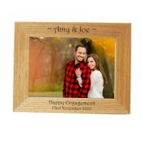 Personalised 7x5 Ash Photo Frame - Perfect Engagement gift *NEW RANGE LOWER PRICE*