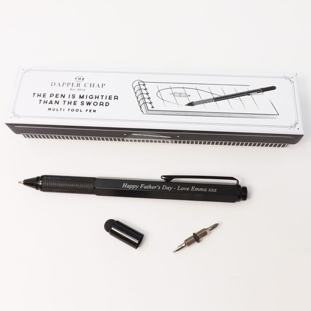 6 in 1 tool pen engraved with your choice of name or message