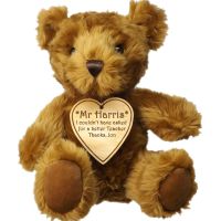 Teachers or Student End of Term Bear Personalised with your words.