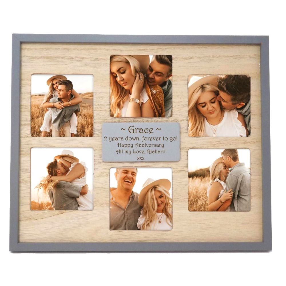 Multi Aperture Frame Personalised Laser Engraved With Your Choice of Words
