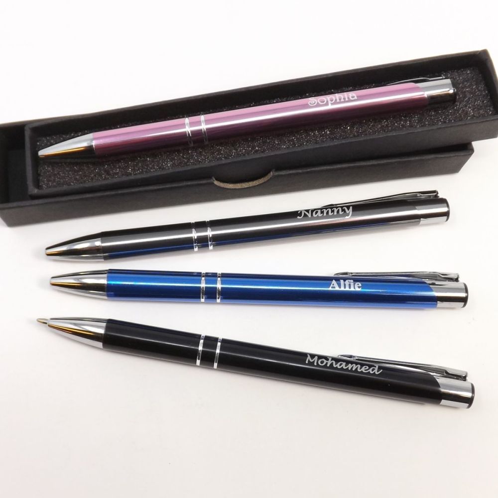 Personalised Pen a perfect Student/Teacher's Gift, engraved with individual name or messages