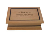 Beech Wood Keepsake Box Small - Personalised Thank You Gift