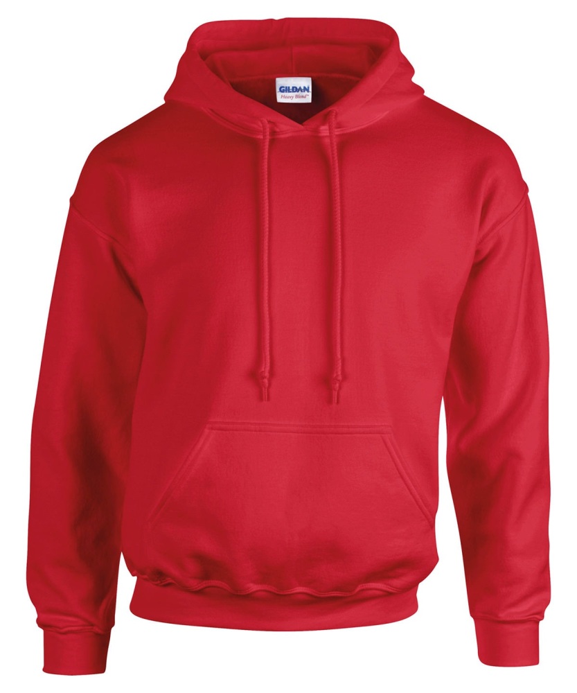 DOWN HIGH LEAVERS HOODIE NO INITIALS - RED