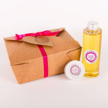Bath & Massage Oil/Mini Hand Cream Set - SW21