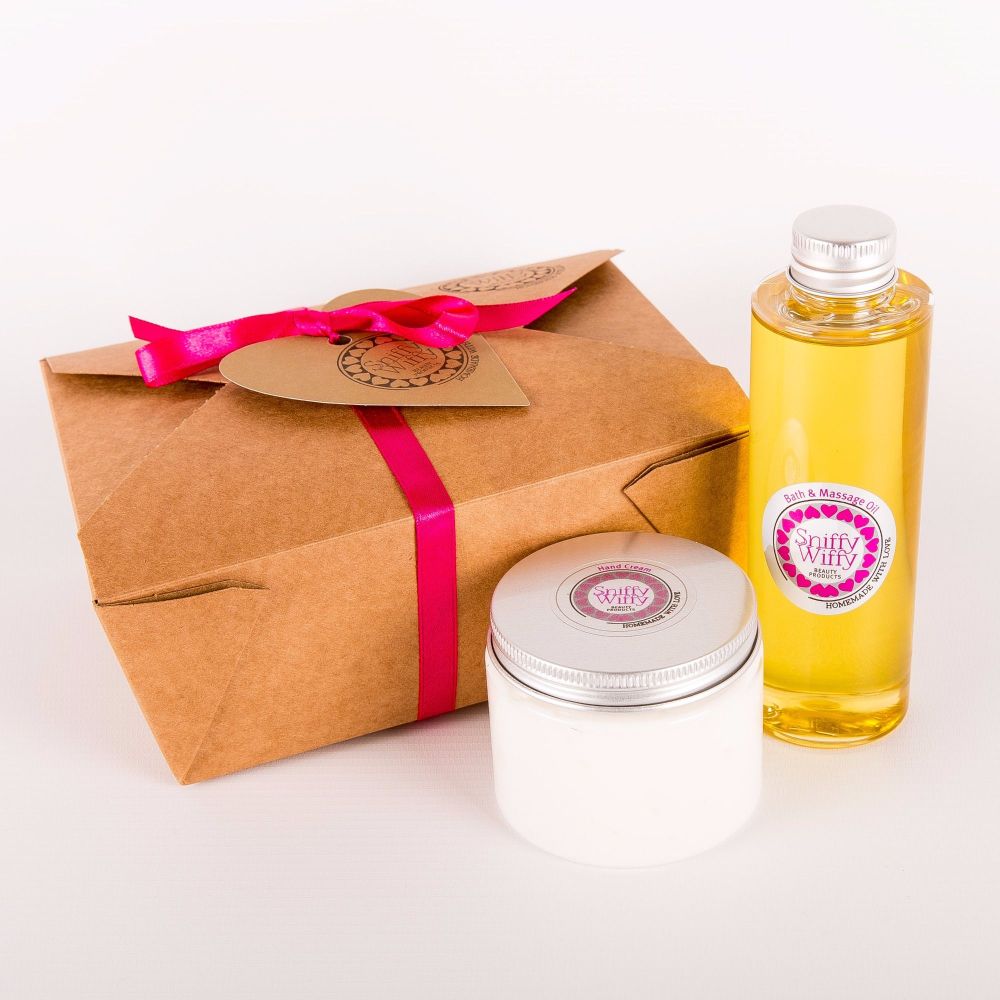 Bath & Massage Oil/Hand Cream Set