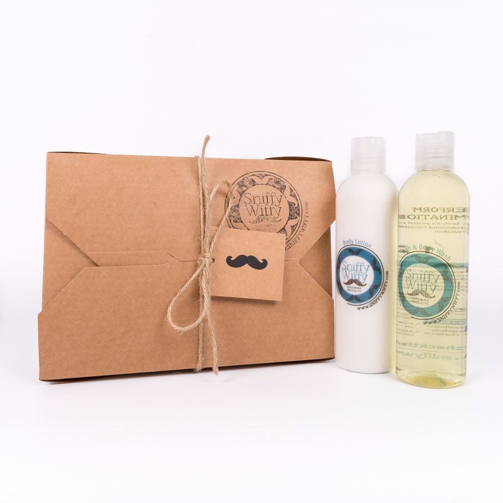 Male Hair & Body Wash/Body Lotion Set
