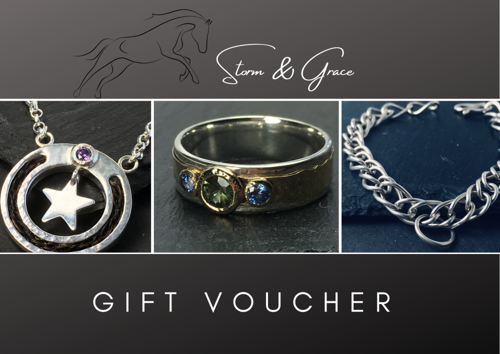 A gift voucher for equestrian jewellery