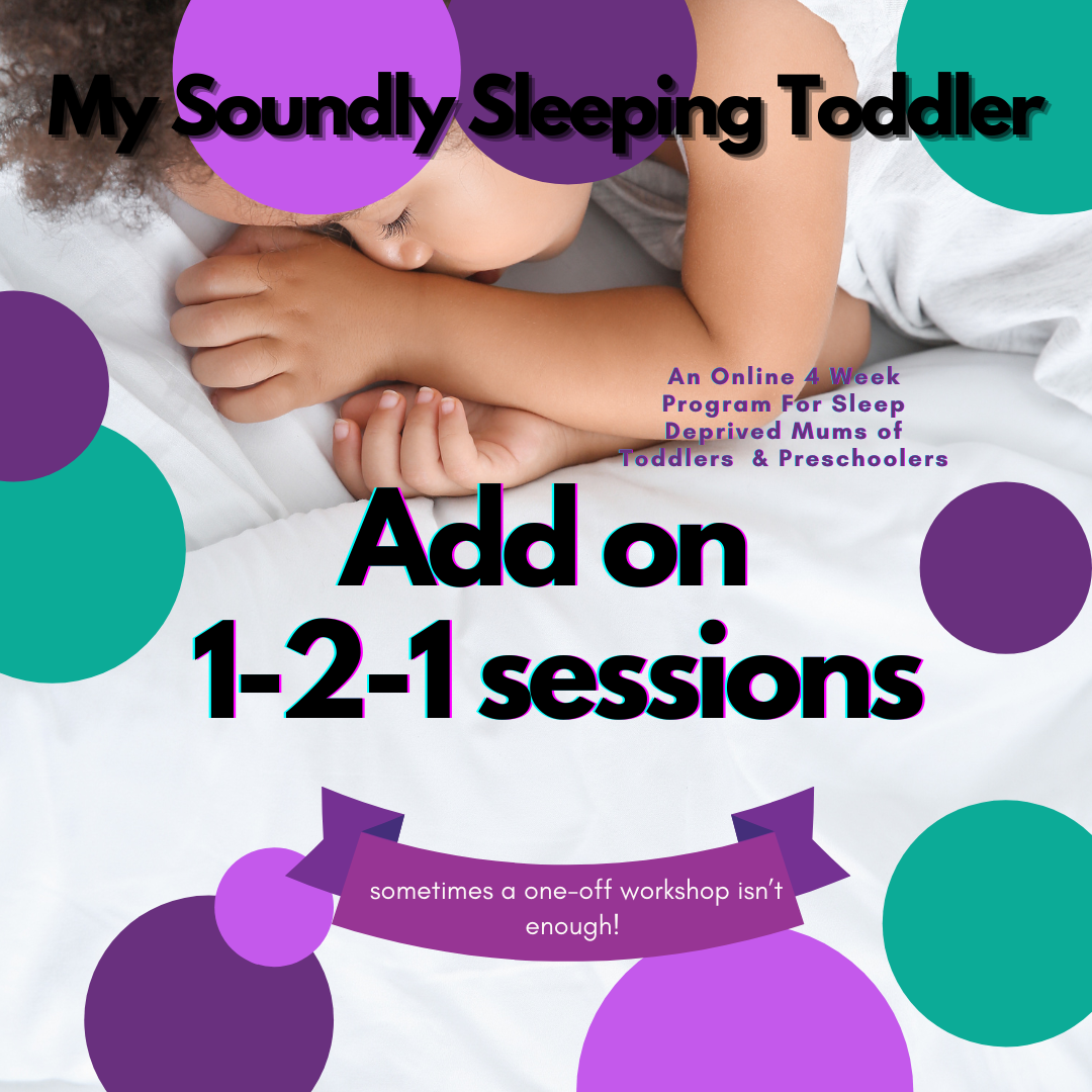 My Soundly Sleeping Toddler 4 week Online Workshop With Added Support Call