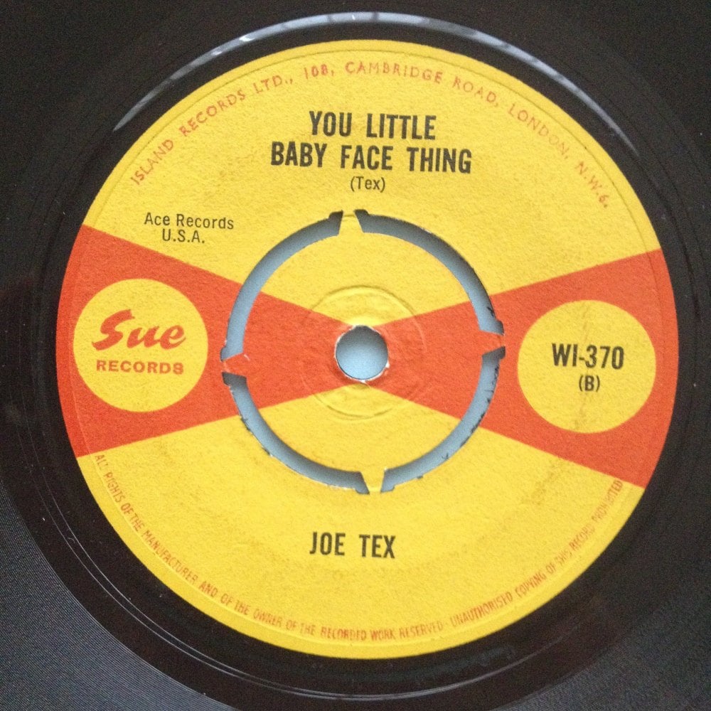Joe Tex - You little baby faced thing - UK Sue - Ex