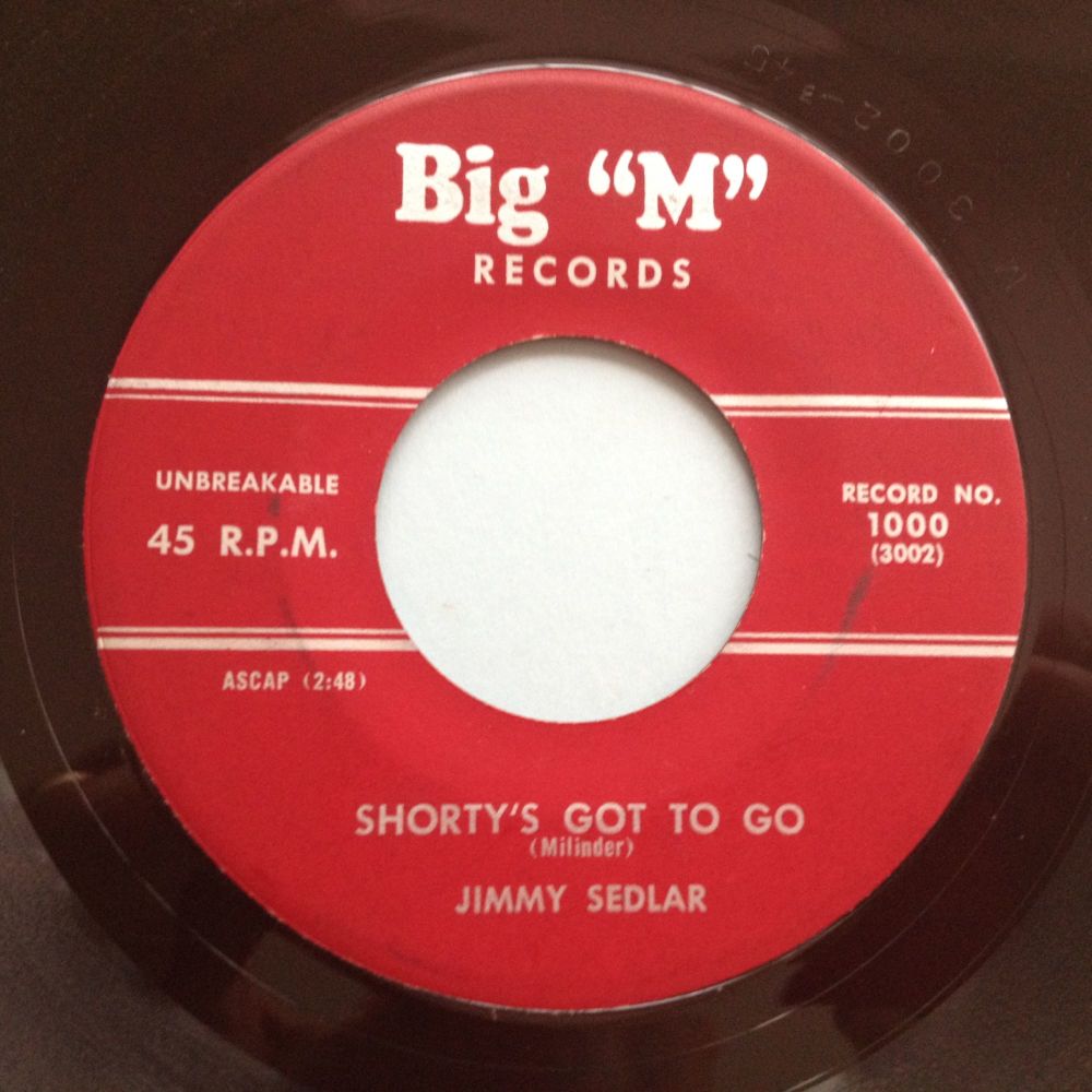 Jimmy Sedlar - Shorty's got to go - Big 'M' - VG+