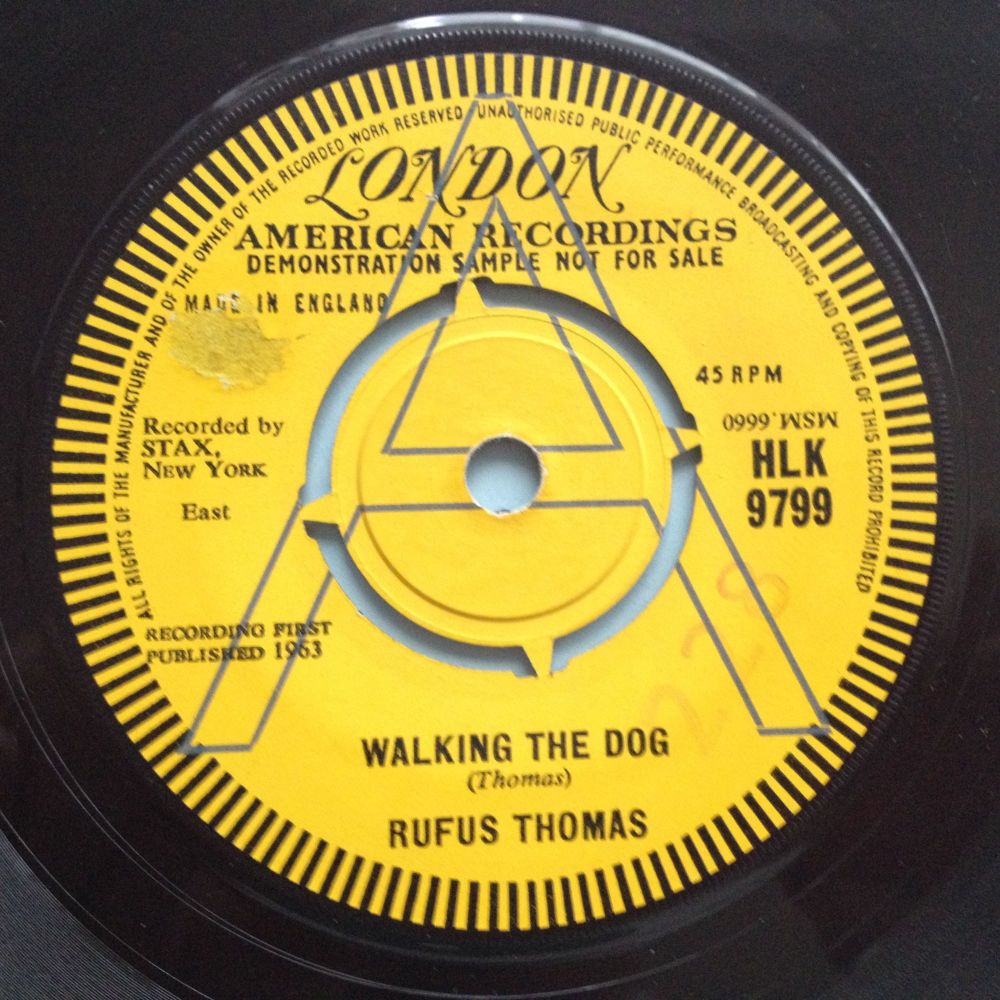 Rufus Thomas - Walking the dog - UK London Demo - VG++