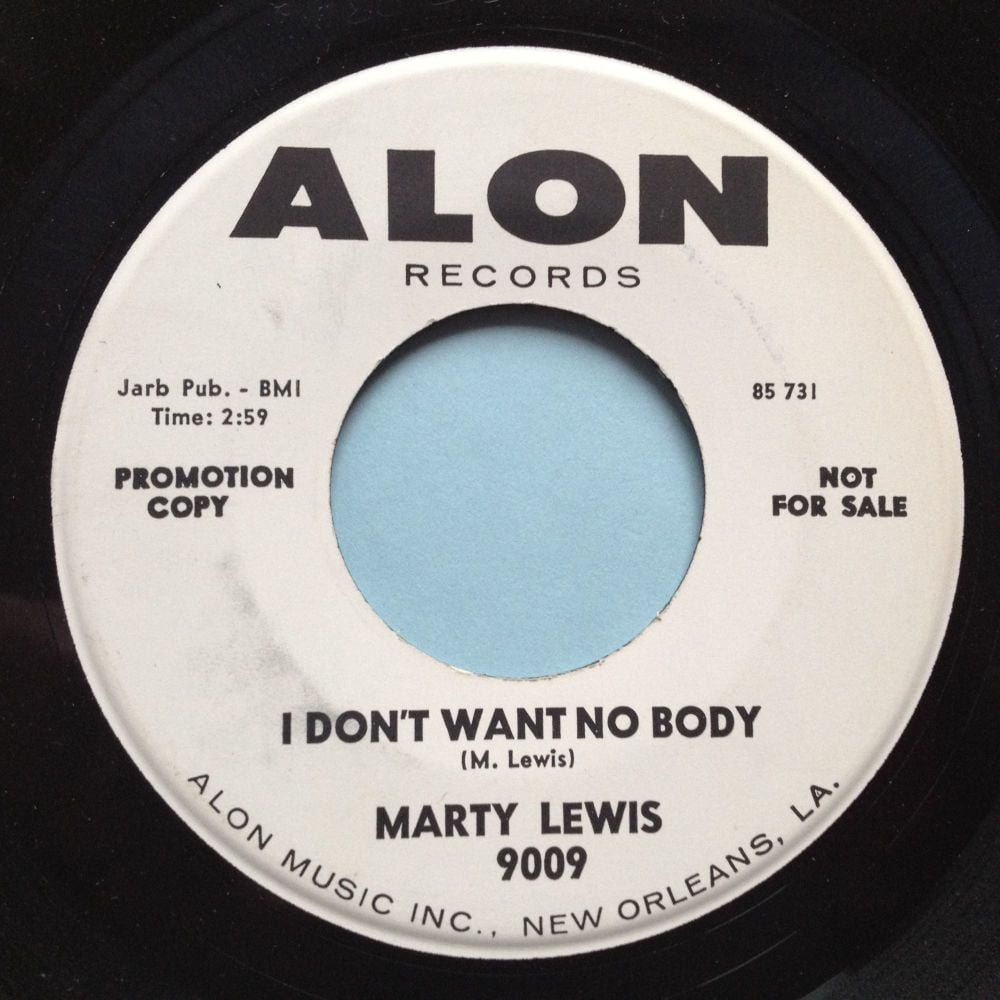 Marty Lewis - Holding on to what I got / I don't want nobody - Alon Promo - Ex-