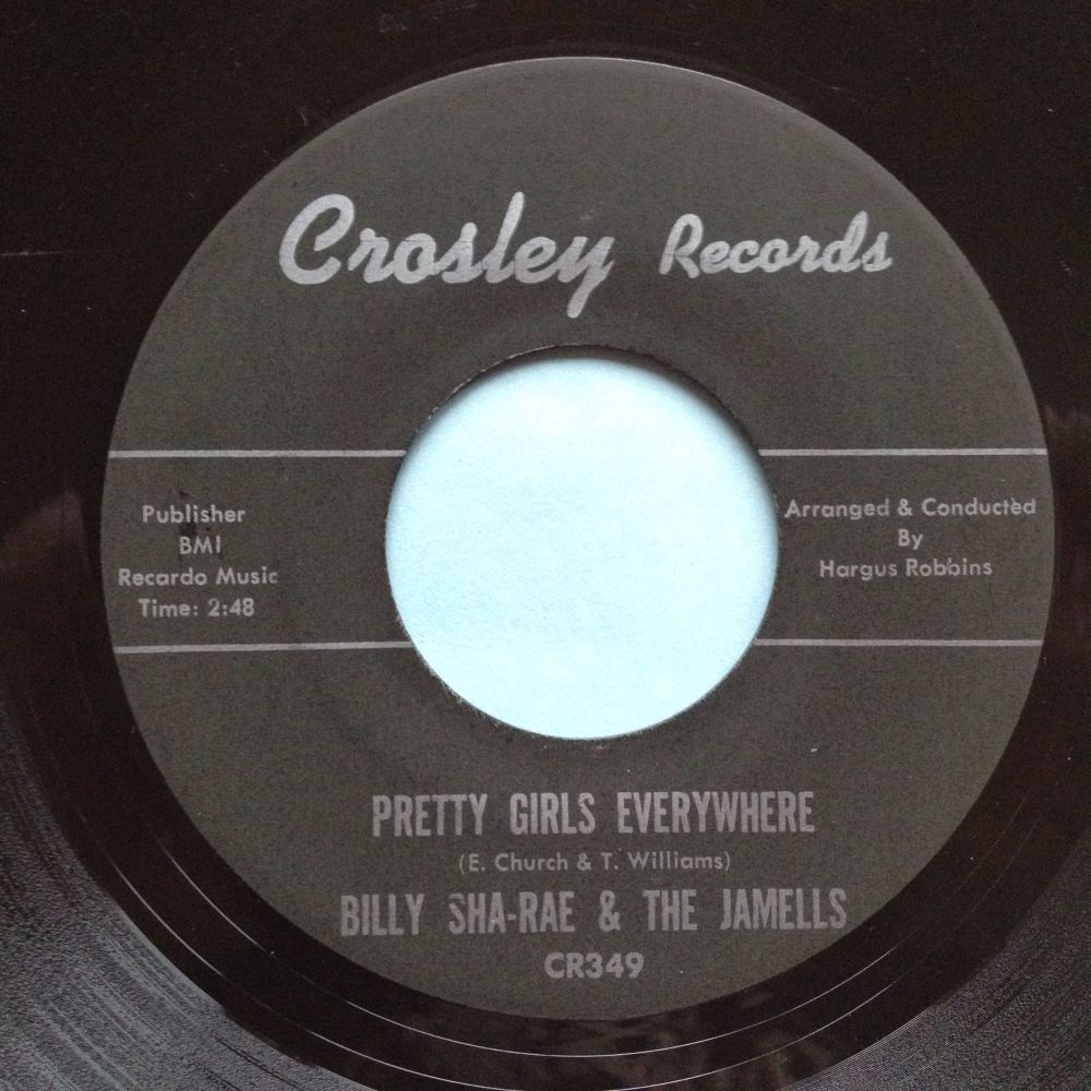 Billy Sha-Rae & The Jamells - Pretty Girls Everywhere - Crosley - Ex-