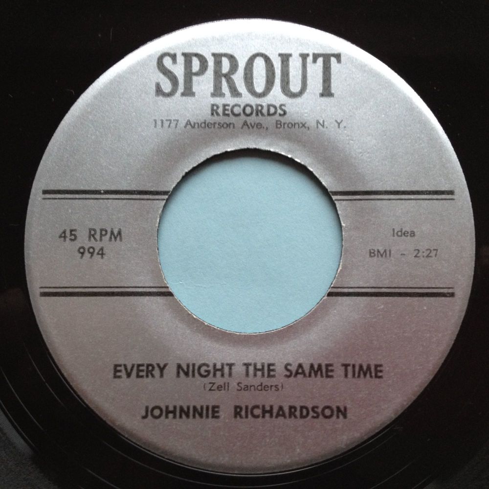 Johnnie Richardson - Every night the same time - Sprout - Ex