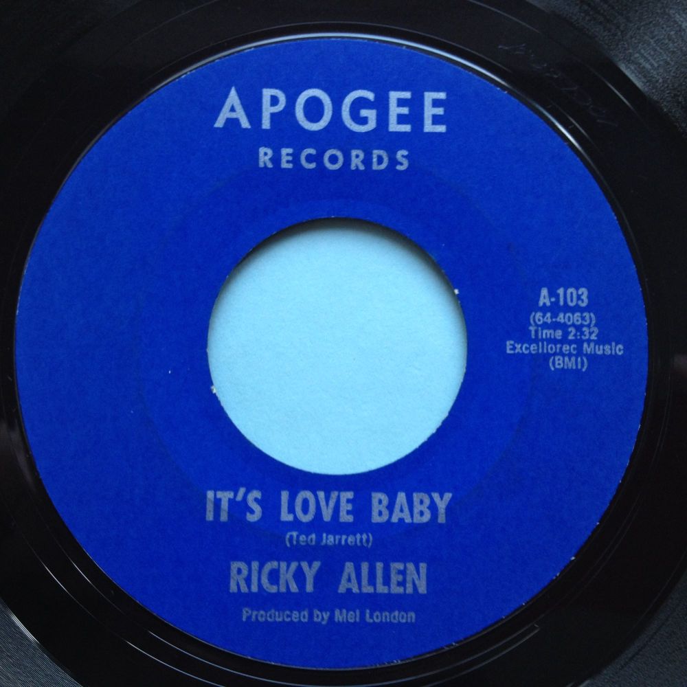 Ricky Allen - It's love baby - Apogee - Ex