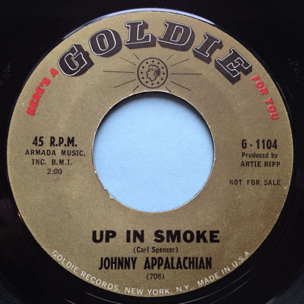 Johnny Appalachian - Up in smoke / Mountain of a man - Goldie - VG++