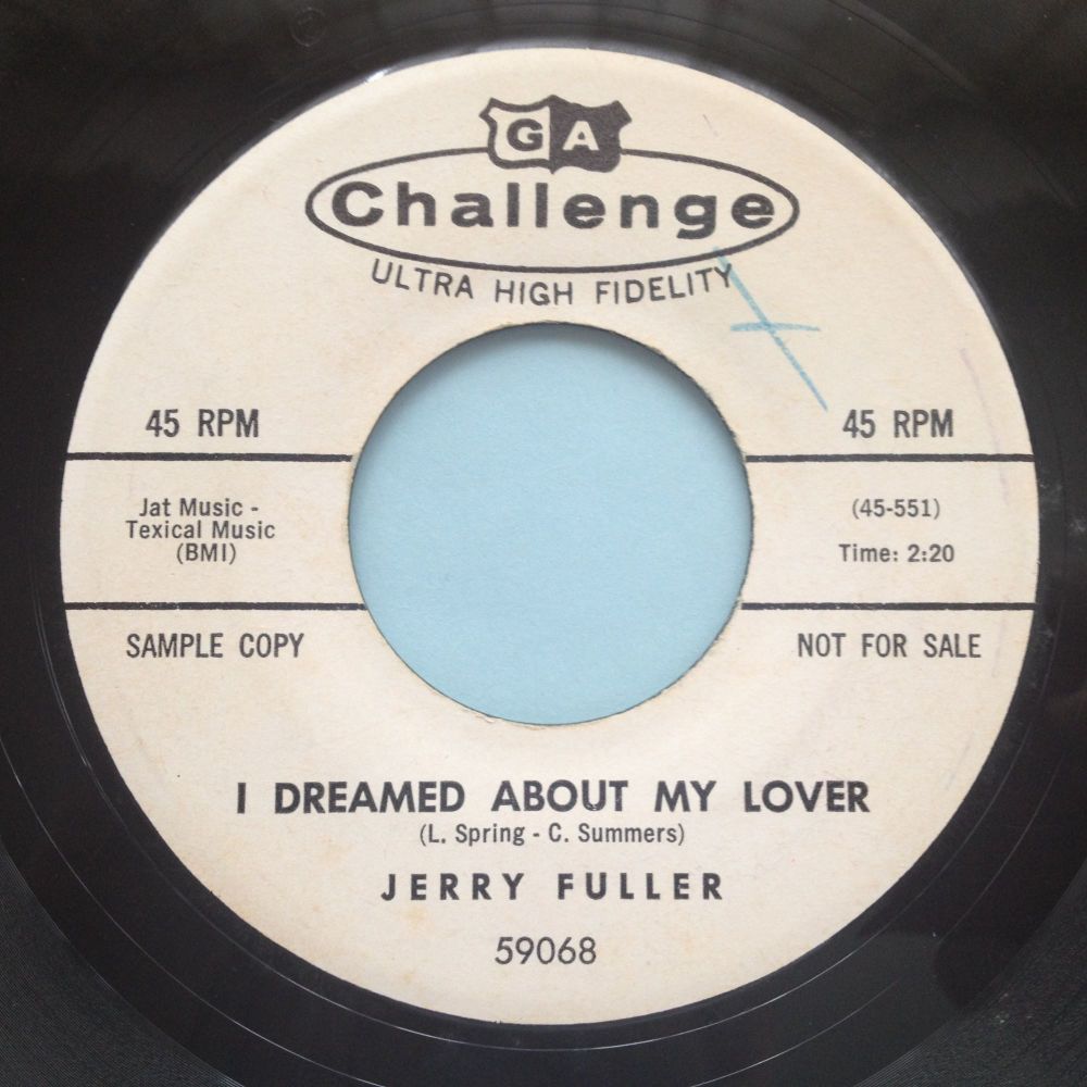 Jerry Fuller - I dreamed about my lover - Challenge Promo - VG+ (wol)
