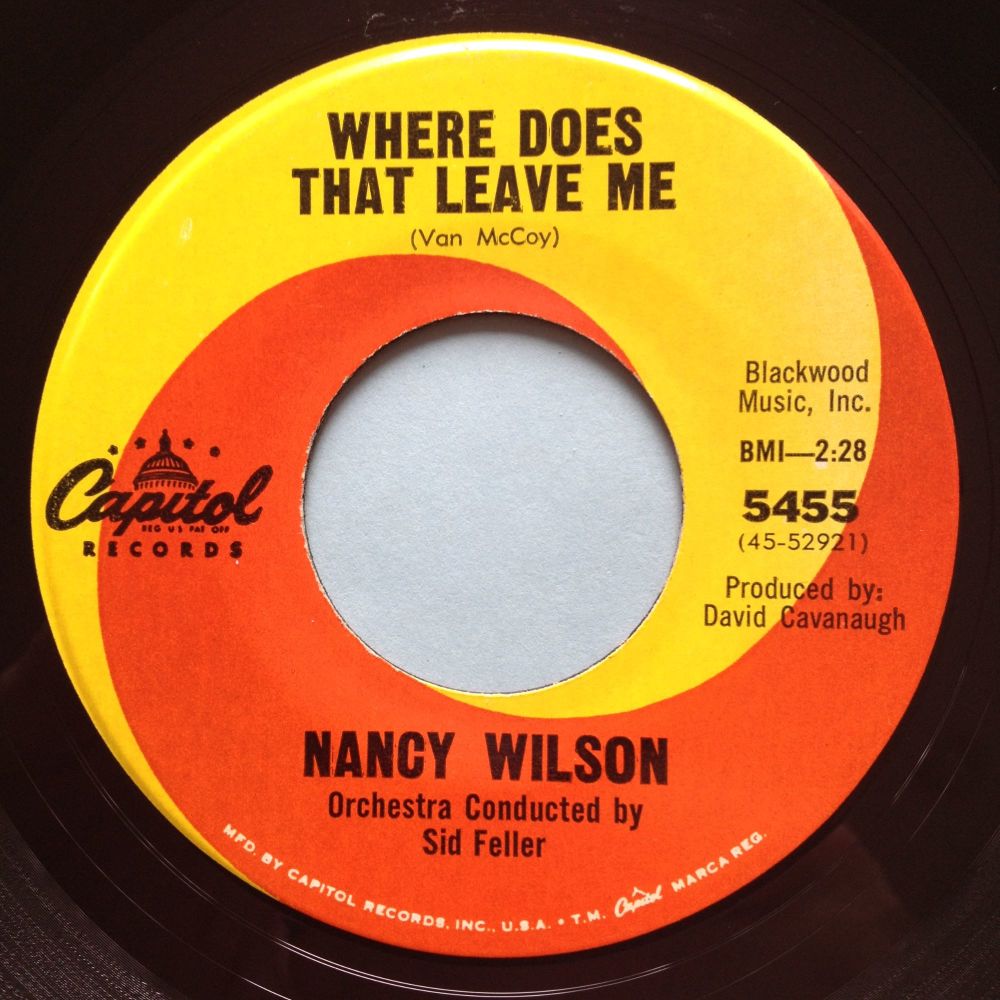 Nancy Wilson - Where does that leave me - Capitol - Ex