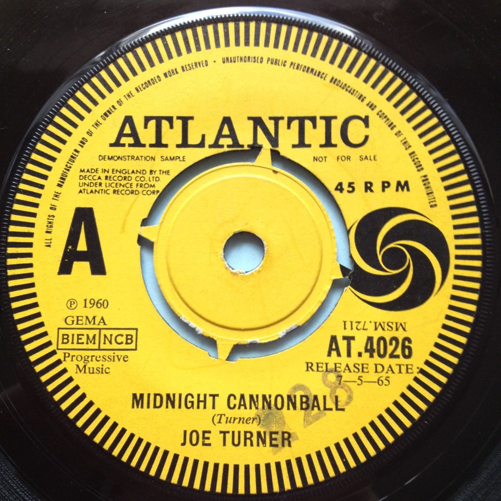 Joe Turner - Midnight Cannonball - UK Atlantic Demo - Ex-