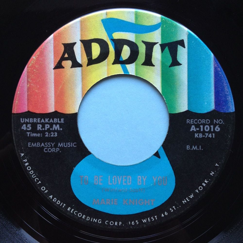 Marie Knight - To be loved by you - Addit - Ex-