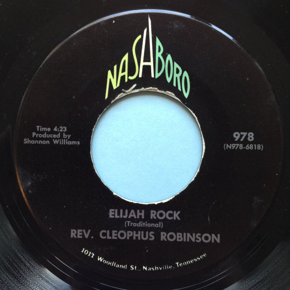 Rev. Cleophus Robinson - Elijah Rock - Nashboro - Ex-