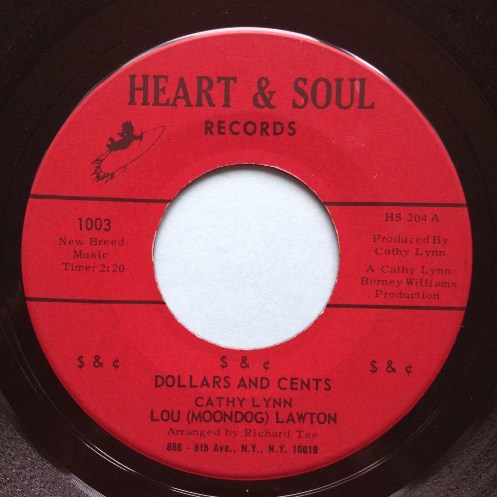 Lou (Moondog) Lawton - Dollars and Cents - Heart & Soul - Ex