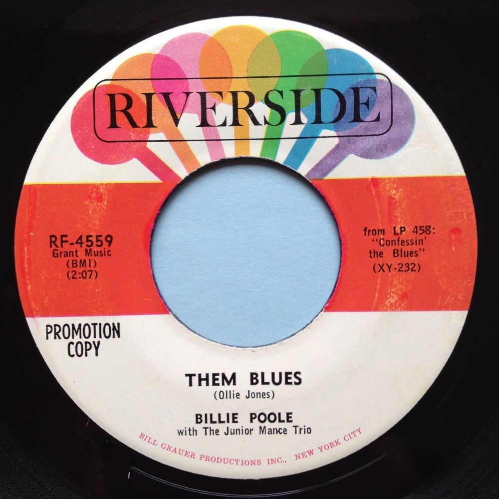 Billie Poole - Them Blues - Riverside promo - Ex