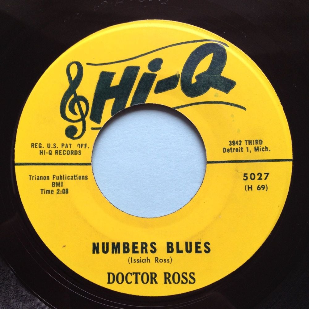 Doctor Ross - Numbers Blues - Hi Q - Ex