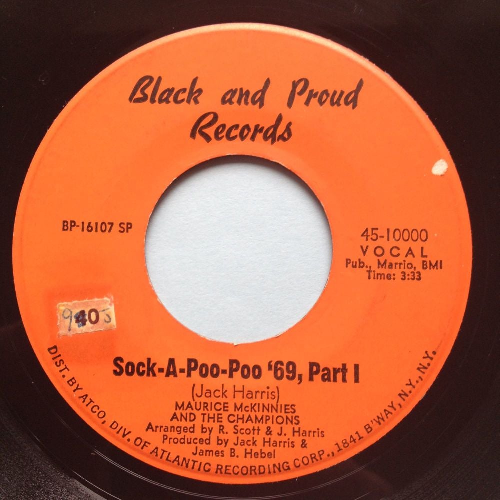 Maurice Mckinnies - Sock-A-Poo-Poo '69 - Black and Proud - VG+