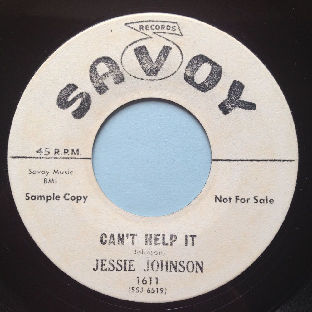 Jessie Johnson - Can't help it b/w Kissin' - Savoy - Ex-