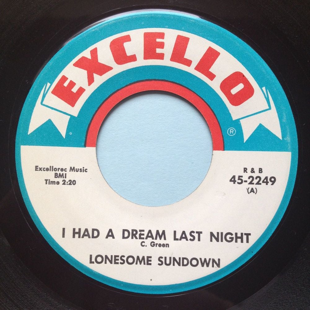 Lonesome Sundown - I had a dream last night - Excello - Ex
