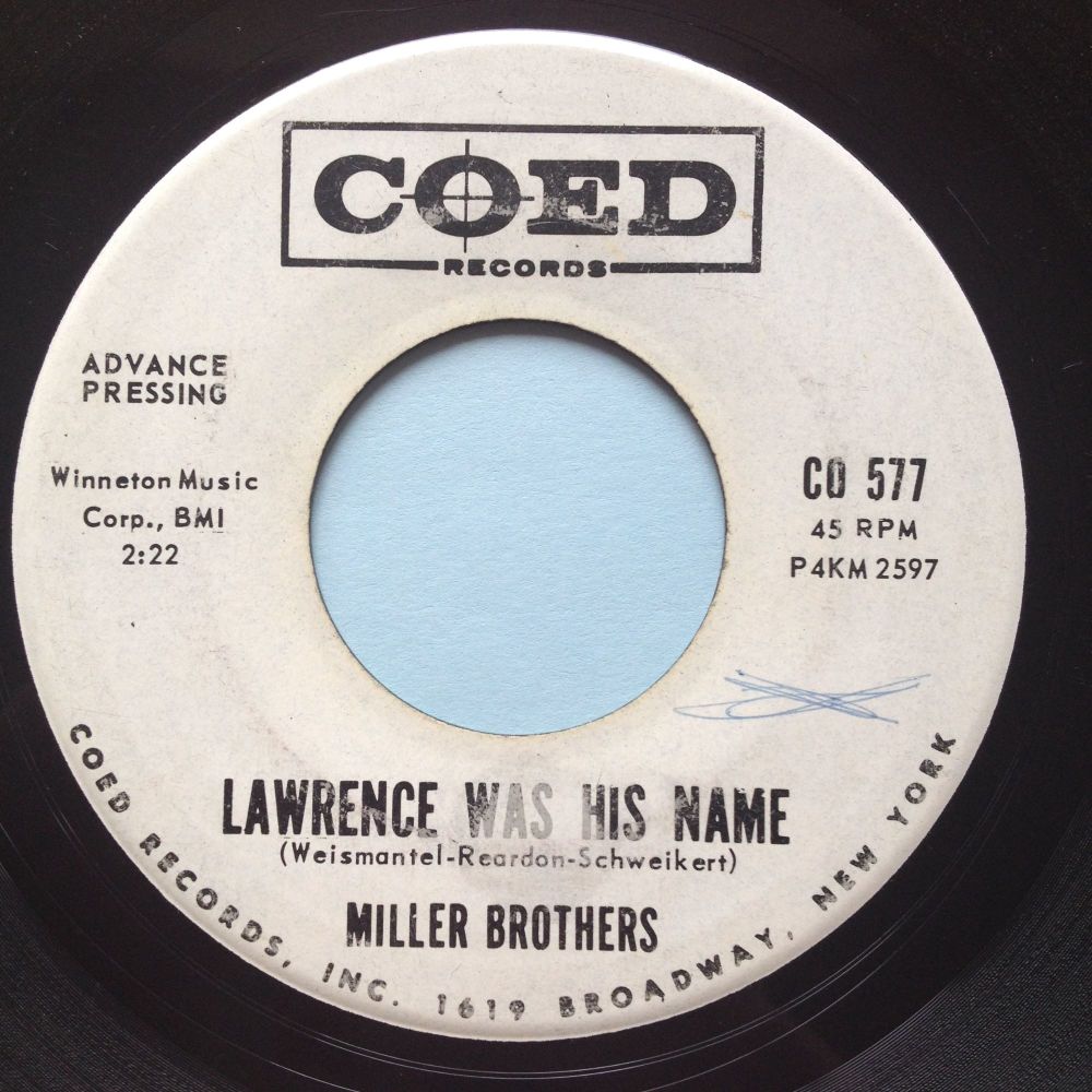 Miller Brothers - Lawrence was his name - Coed promo - Ex-