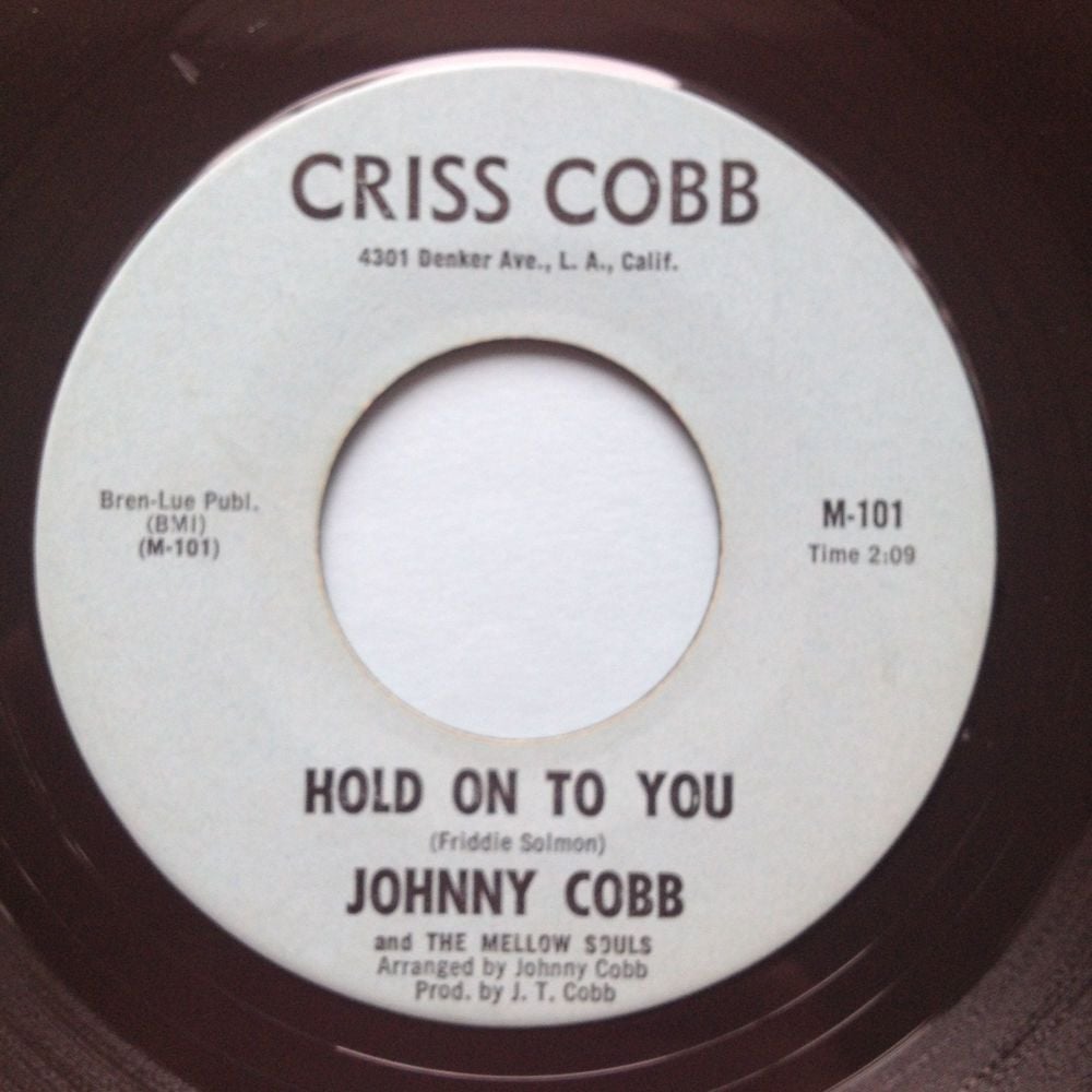 Johnny Cobb - Hold on to you - Criss Cross - Ex