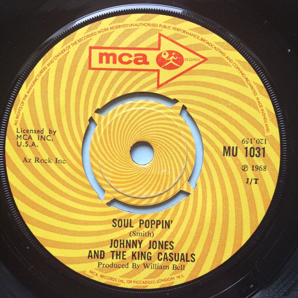 Johnny Jones & The King Casuals - Soul Poppin' - UK MCA - Ex