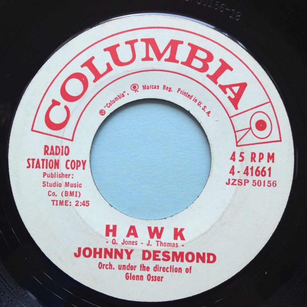 Johnny Desmond - Hawk - Columbia promo - Ex