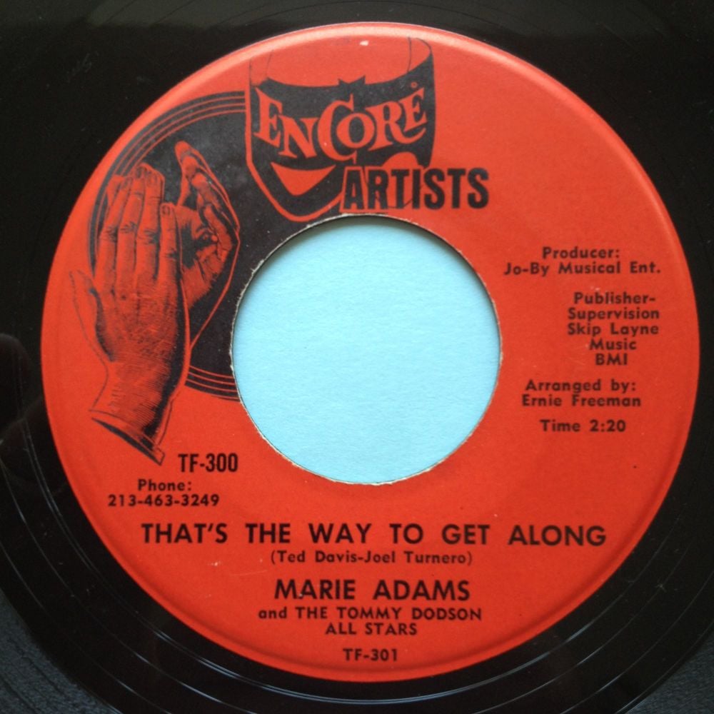 Marie Adams - That's the way to get along - Encore - Ex