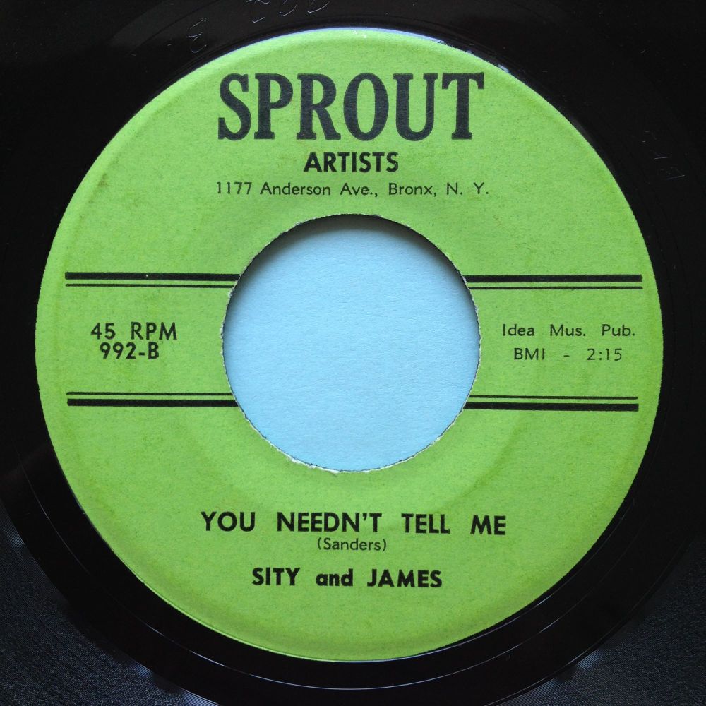 Sity and James - You needn't tell me - Sprout - M-