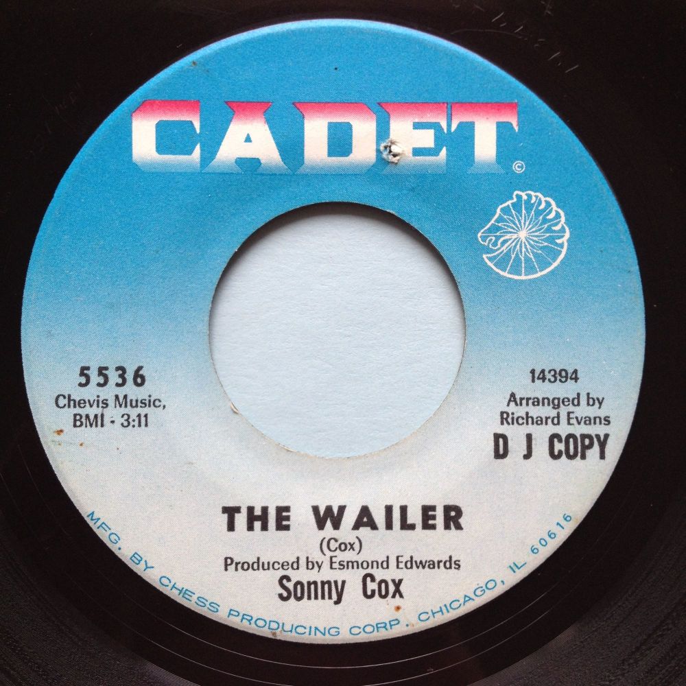 Sonny Cox - The Wailer - Cadet promo - VG+