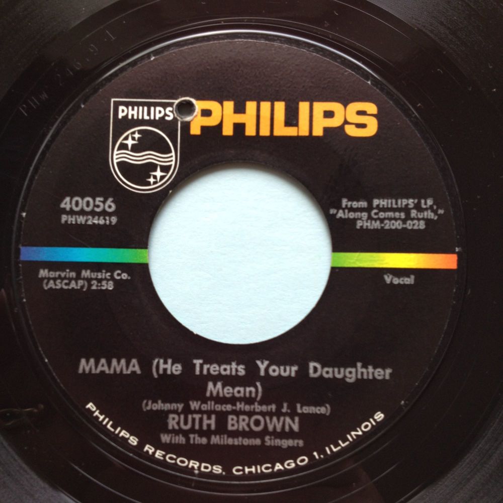 Ruth Brown - Mama (he treats your daughter mean) - Philips - Ex