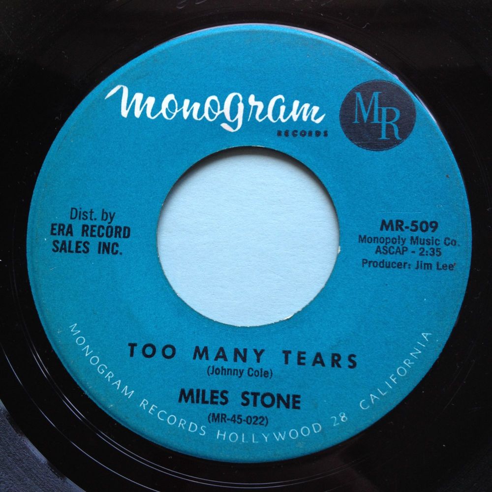 Miles Stone - Too many tears - Monogram - Ex-