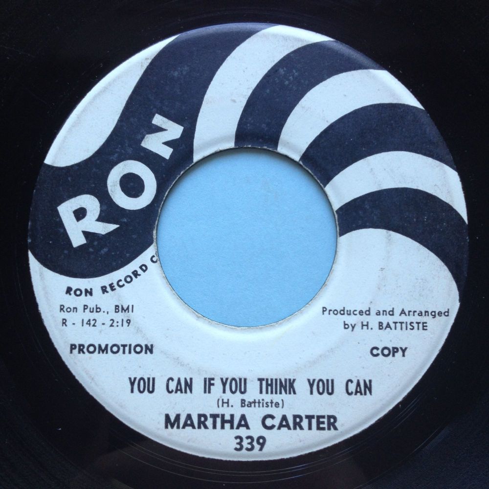Martha Carter - You can if you think you can - Ron promo - VG+