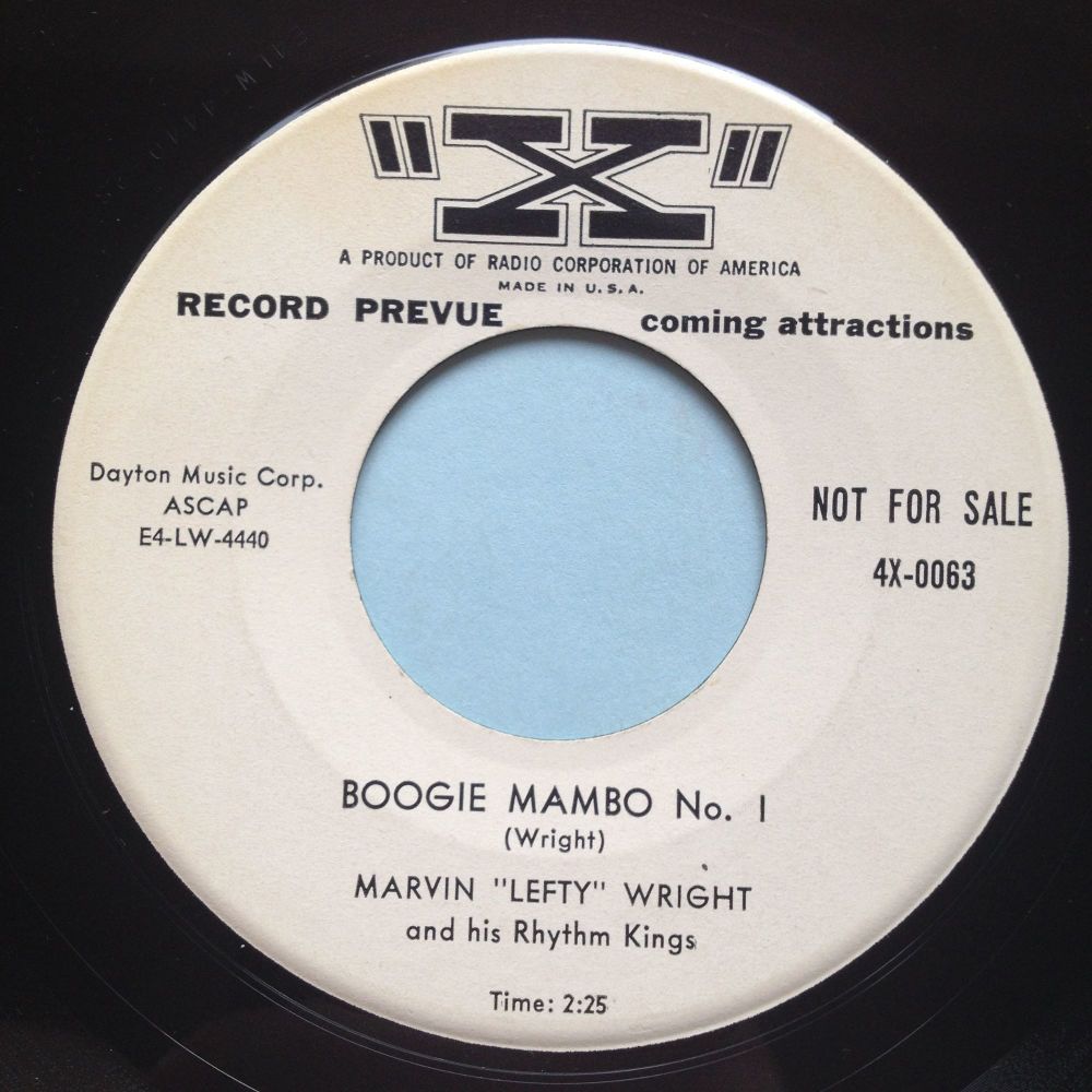 Marvin 'Lefty' Wright - Boogie Mambo No. 1 - X (promo) - Ex 
