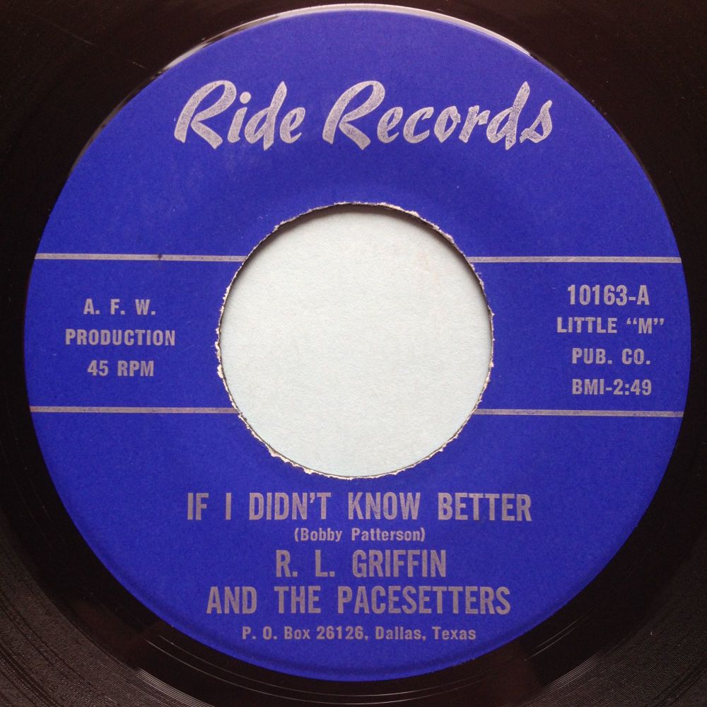 R L Griffin - If I didn't know better - Ride - VG+