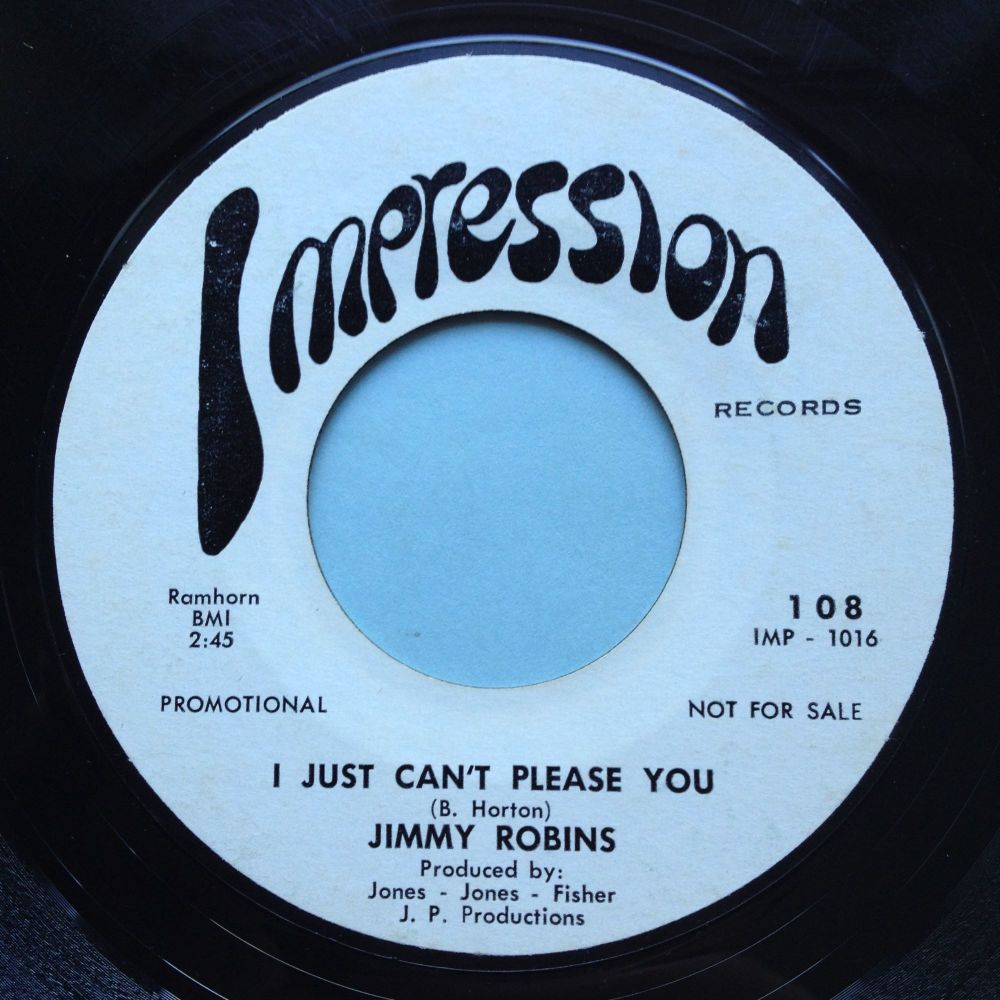 Jimmy Robins - I just can't please you - Impression promo - VG+